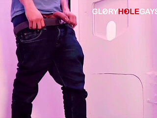 19-year-old Student Tries a Beaded Sounding Rod at the Gloryhole - Cums Multiple Times