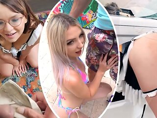Exxxtra petite - tiny stunner knows how to treat Big Cock despite her lack of height