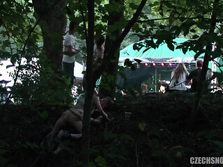 Czech Snooper 4 Festival Slut Fucked in Public During an Exhibitionist Hookup!