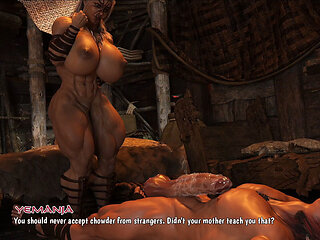 Demonic Domination: Conan Buries It in Yemania's Big Ass - Tongue on Her Huge Tits, Then Rails Her Dripping Pussy