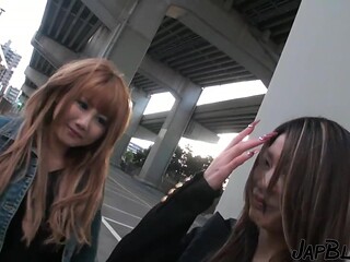 Stepdaughters from Japan in an FFM threesome