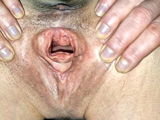Spreading My Legs and Gaping so You Can See What's Inside My Pussy