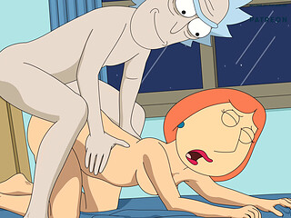 FULL VIDEO CROSSOVER Lois Riding CREAMPIE - Rick And Morty Family Guy