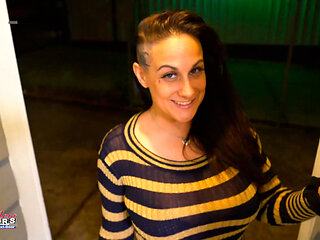 Inked Brunette Kali Ryder Masturbates And Stuffs Her Twat With A Big Dildo!