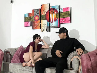 Stepdad Hires Sexy Latina Bodyguard For Teen - Big Tits & Huge Cock Play