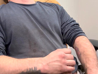 Jerking off in the office