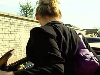 Blonde milf gets her couch banged
