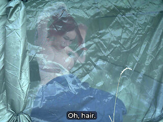 Step Mom's Secret Masturbation in Share Tent Turns Taboo Fuck!