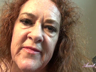 Auntjudys - Your Horny Mature Redhead Step-aunt Mrs. Ginger Gives You a Handjob (pov)