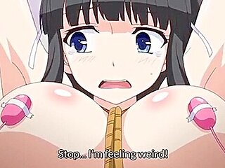 She squirts and gets pregnant, then he returns and takes her back to his room, where he fucks her and cums inside her.