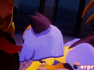 VRChat Anubis &amp_ Orserk Tag-Team Sekhmet Palworld