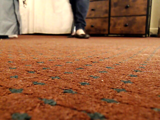 Shrunken to Serve as Mop Vacuum Foot Slave