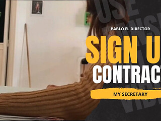 Secretary signs contract to be step sister's slave for 2 years