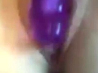 Close up solo beauty toying ass