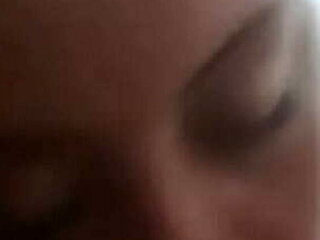 Resaboo gets deep throat blowjob from friend's country wife - interracial facial and cum swallow