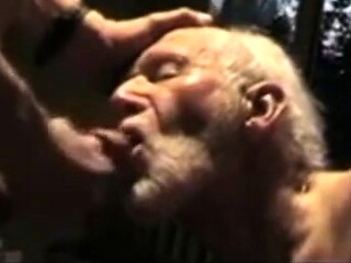 Grandpa Sucking Off a Hunk
