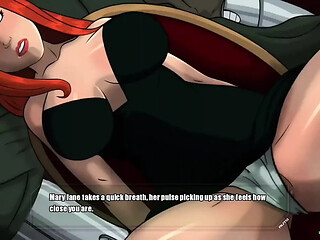 Mary Jane is caught off guard by Doom fingers, who expertly makes her