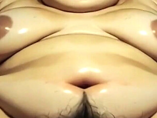 Chinese SSBBW Obese in Bondage Legs Spread - Desperate for Big Cock & Creampie