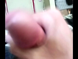 Quick male masturbation big cock cumshot
