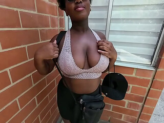 ASMR Slim Thick Big Butt Sweet Glasses Girl Walking Around Exploring The Complex Outdoors Showing Her Naughtiest Freaky Moments Close Up - Mastermeat1