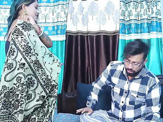 Indian housewife gets a surprise blowjob from her stepson