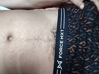 Teen boy doing masterbating at his store room