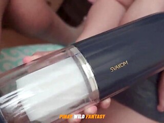 Hotwife Pinay Wifey Takes Manage of Her Paramours Chisel with a Svakom Alex Neo two While Her Hubbys Not Home