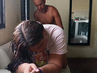 I have rough sex with my stepdaughter, what delicious moans