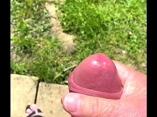 Chrissy wanking after sucking off the DPD driver