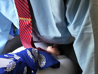 Middle-aged man has sex with his toys