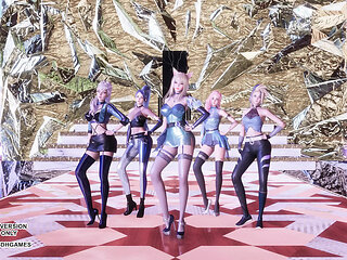 MMD MAVE - PANDORA Sexy Kpop Dance KDA Ahri Akali Kaisa Seraphine Evelynn League Of Legends 4K