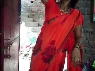 Bhabhi's ass fucked brother-in-law's cock standing up in doggy style Hindi audio
