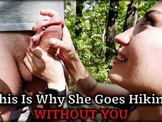 [4k Remastered] Wife's Secret Forest Blowjob While Husband Stays Home