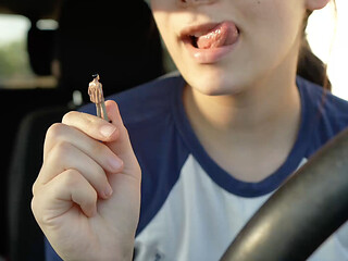 Giantess Roleplay in Car