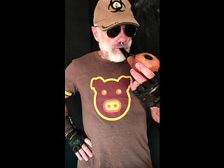 Huge Pipe Smoking Man