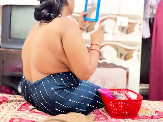 Hindi couple gets frisky in the bedroom.