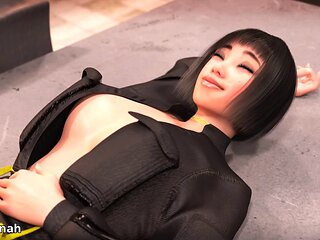 Wild animated fun with the biggest cock and some serious spunk action