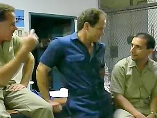 Beautiful petite brunette slut at the office gets fucked by three co-workers