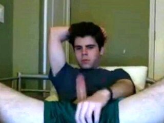 Twink Flashes Cock on Webcam