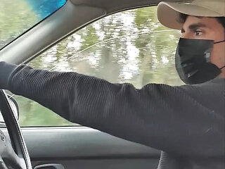 Chilean Masturbating While Driving In Public