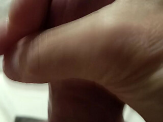 Jerking off with passion