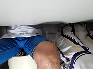 The class was really boring, so we decided to masturbate.