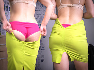 Visible Panty Line Problem In Tight Skirt