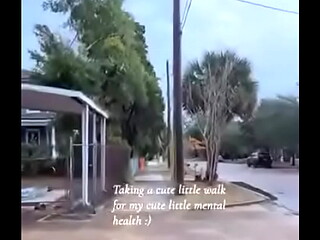 Taking a cute little walk for my cute little mental health