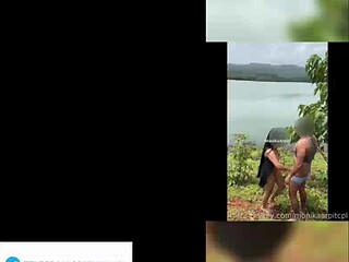 Smriti Jain being fucked by the stranger inside the jungle