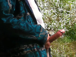 wanking in a whispering wood