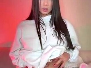 Webcam Asian chick anal masturbation tease