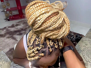 Ebony Mommy Fucks Her Lover Before Her Parents Arrive