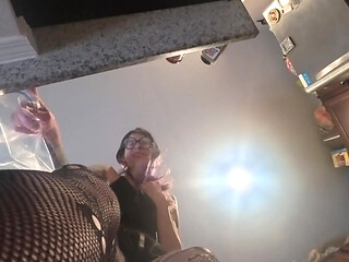 73 Giantess Cooks Stuffed Shells - Tiny Man Tied to My 8 Inch Heel POV