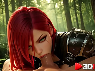 Katarina was caught in the woods and decided to let him fuck her to lull him into a false sense of security [AI]